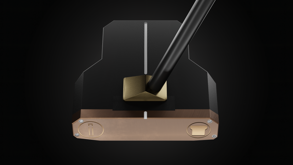 Incred Golf RFB Black Mallet putter — face-down balanced flagship mallet with line alignment bracket (view 5 of 13)