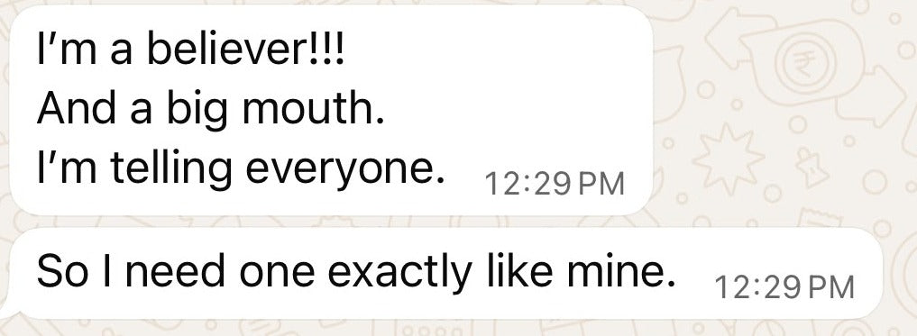 Text message from Robert about the Incred putter