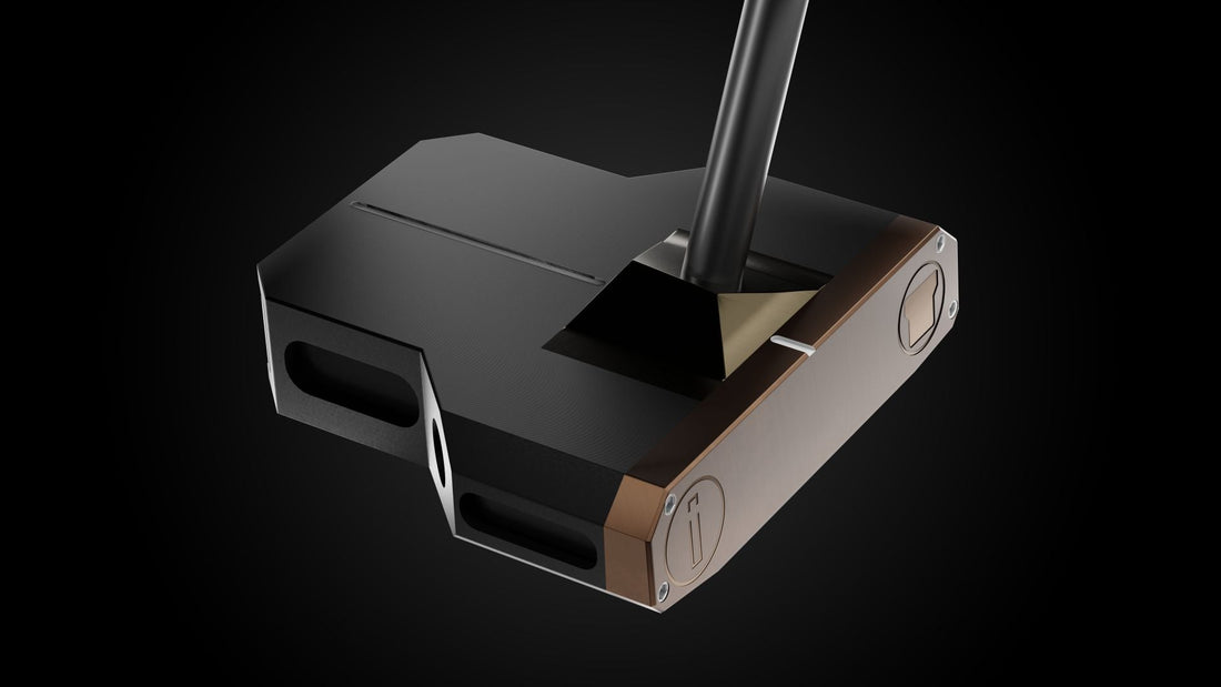 Incred Golf RFB Black Mallet Putter at address — Best Putters for Beginners 2025