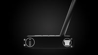 Black Mallet DS Putter – address view | Incred Golf custom putter
