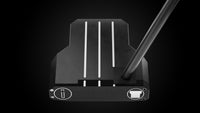 Black Mallet DS Putter – sole view | Incred Golf custom putter