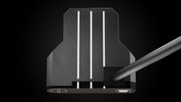 Black Mallet DS Putter – toe view | Incred Golf custom putter