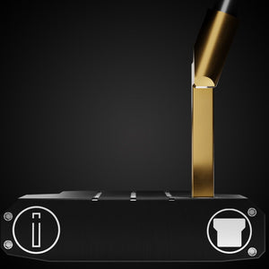 Black Mallet Legacy OS Putter – sole view | Incred Golf custom putter