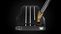 Black Mallet Legacy OS Putter – address view | Incred Golf custom putter