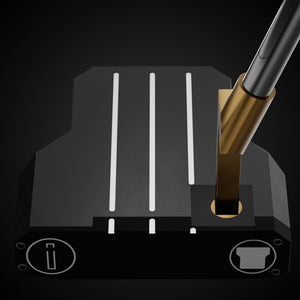 Black Mallet Legacy OS Putter – shaft connection | Incred Golf custom putter
