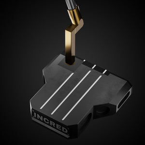 Black Mallet Legacy OS Putter – hosel detail | Incred Golf custom putter