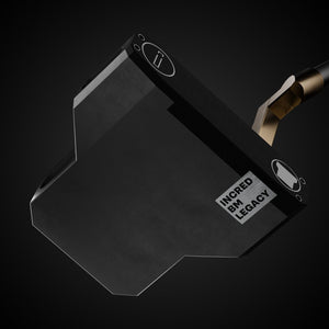 Black Mallet Legacy OS Putter – face close-up | Incred Golf custom putter