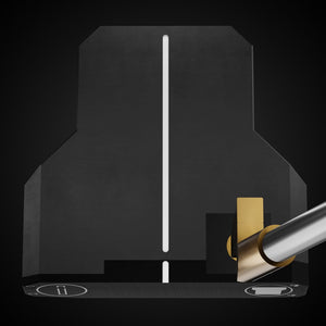 Black Mallet Legacy OS Putter – address view | Incred Golf custom putter