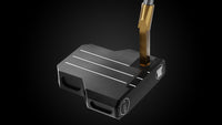 Black Mallet ON Putter – address view | Incred Golf custom putter