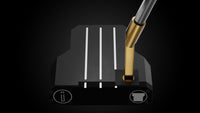 Black Mallet ON Putter – toe view | Incred Golf custom putter
