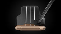 Black Mallet DS Putter – face-down balance position | Incred Golf custom putter