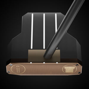 Black Mallet CS Putter – face-down balance position | Incred Golf custom putter