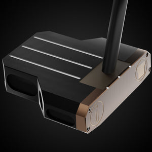 Black Mallet CS Putter – address view | Incred Golf custom putter