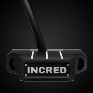 Black Mallet CS Putter – top view | Incred Golf custom putter