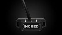 Black Mallet CS Putter – top view | Incred Golf custom putter