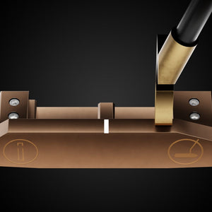 Blade Legacy Putter – face-down balance position | Incred Golf custom putter