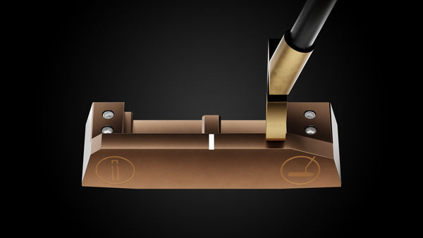 Blade Legacy Putter – face-down balance position | Incred Golf custom putter