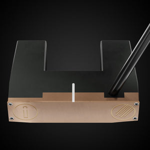 Rainmaker Legacy DS Putter – face-down balance position | Incred Golf custom putter
