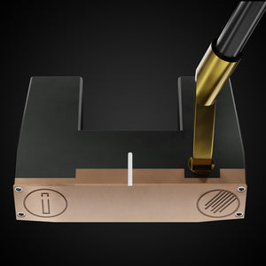 Rainmaker Legacy ON Putter – face-down balance position | Incred Golf custom putter