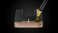 Rainmaker Legacy OS Putter – face-down balance position | Incred Golf custom putter