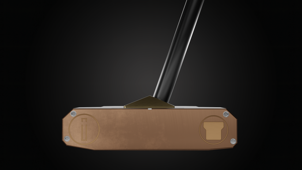 Incred Golf RFB Black Mallet putter — face-down balanced flagship mallet with line alignment bracket (view 1 of 13)