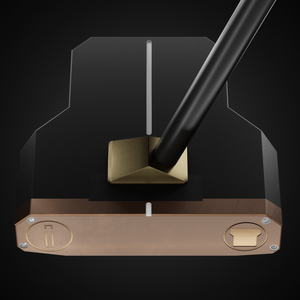 Incred Golf RFB Black Mallet putter — face-down balanced flagship mallet with line alignment bracket (view 5 of 13)