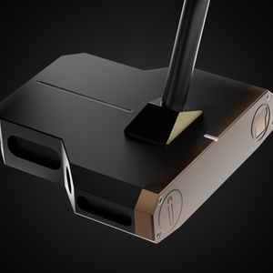 Incred Golf RFB Black Mallet putter — face-down balanced flagship mallet with line alignment bracket (view 13 of 13)
