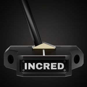 Incred Golf RFB Black Mallet putter — face-down balanced flagship mallet with line alignment bracket (view 7 of 13)