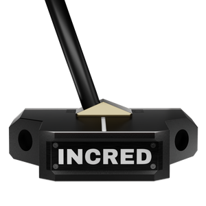 Incred Golf RFB Black Mallet putter — face-down balanced flagship mallet with line alignment bracket (view 2 of 13)