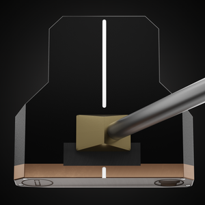 Incred Golf RFB Black Mallet putter — face-down balanced flagship mallet with line alignment bracket (view 8 of 13)
