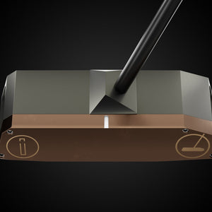 RFB Star Putter – face-down balance position | Incred Golf custom putter