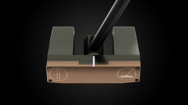 RFB SK1 Putter – face-down balance position | Incred Golf custom putter
