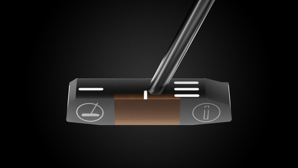 Blade CS Putter – face-down balance position | Incred Golf custom putter