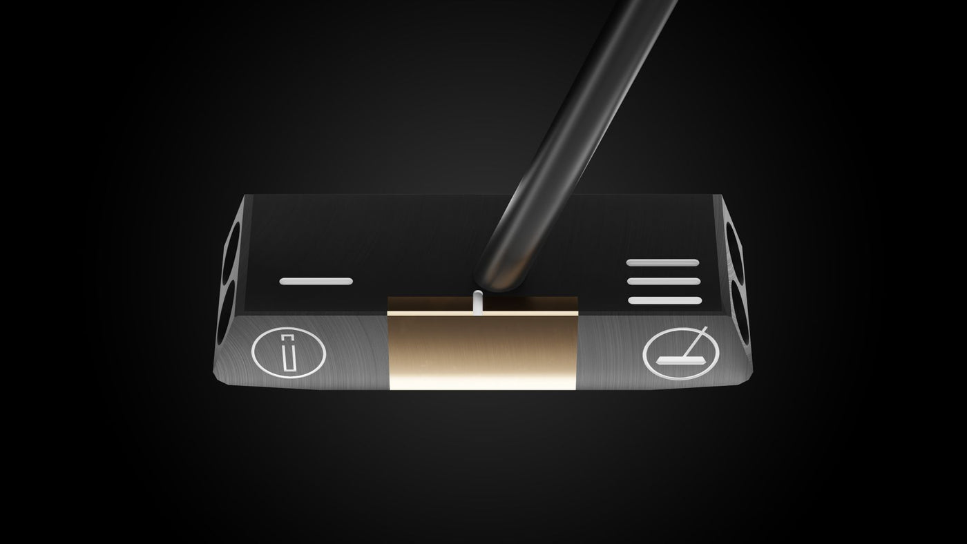 Starship UFO Putter – face-down balance position | Incred Golf custom putter