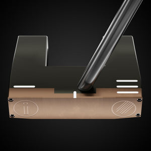 Rainmaker X CS Putter – face-down balance position | Incred Golf custom putter