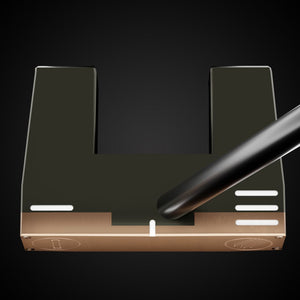 Rainmaker CS Putter – heel view | Incred Golf custom putter