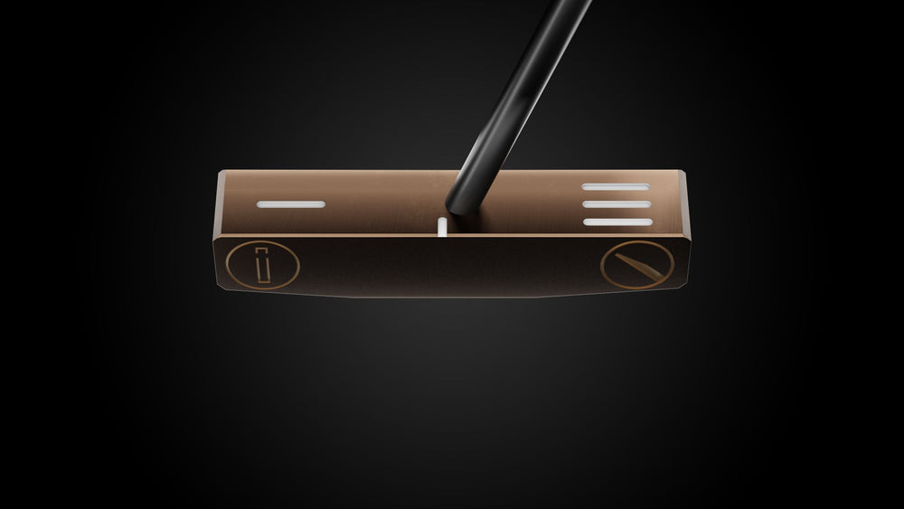 Razor CS Putter – face-down balance position | Incred Golf custom putter
